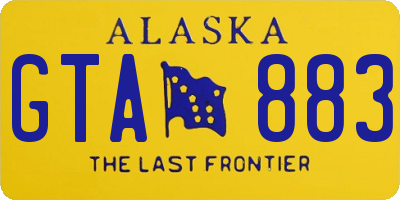 AK license plate GTA883