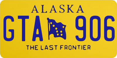 AK license plate GTA906