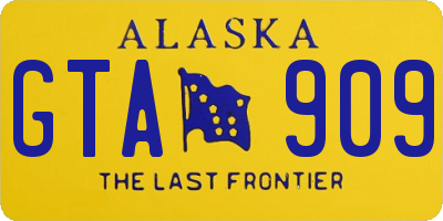 AK license plate GTA909