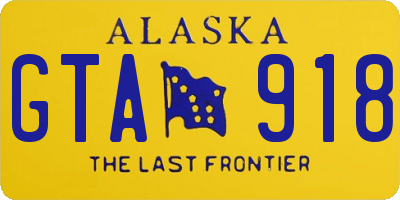 AK license plate GTA918