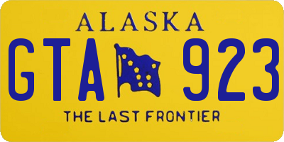 AK license plate GTA923