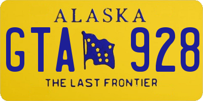 AK license plate GTA928