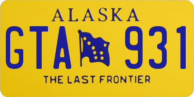 AK license plate GTA931
