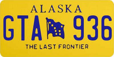 AK license plate GTA936
