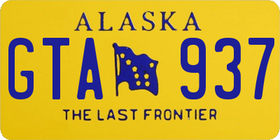 AK license plate GTA937