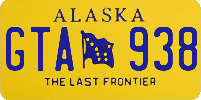 AK license plate GTA938