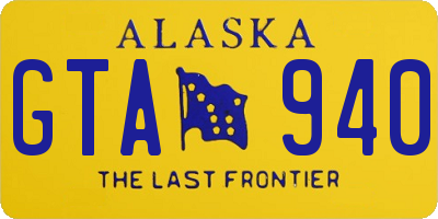 AK license plate GTA940