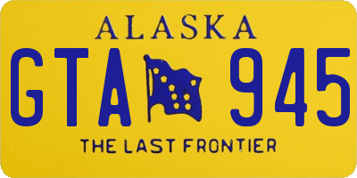 AK license plate GTA945