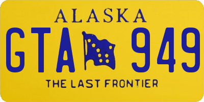 AK license plate GTA949