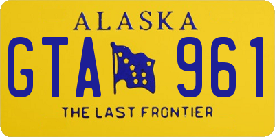 AK license plate GTA961