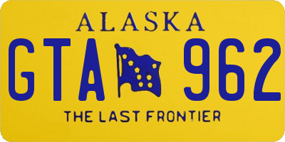 AK license plate GTA962