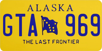 AK license plate GTA969