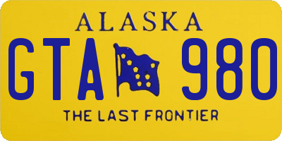 AK license plate GTA980