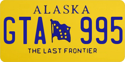 AK license plate GTA995