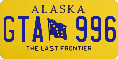 AK license plate GTA996