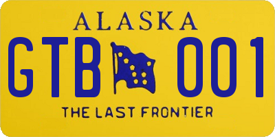 AK license plate GTB001