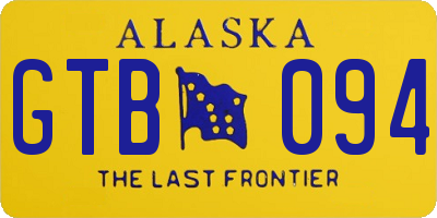 AK license plate GTB094