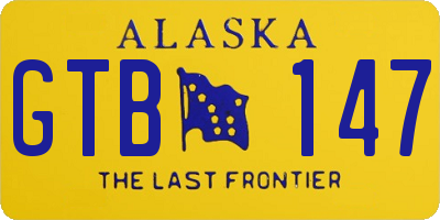 AK license plate GTB147