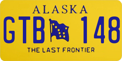 AK license plate GTB148