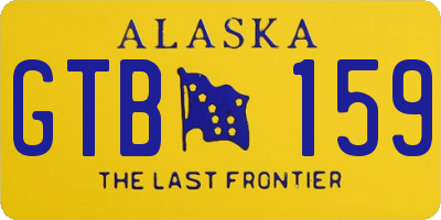 AK license plate GTB159