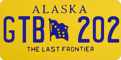 AK license plate GTB202
