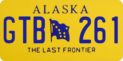 AK license plate GTB261
