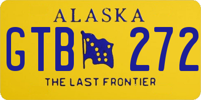 AK license plate GTB272