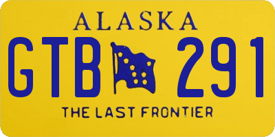 AK license plate GTB291