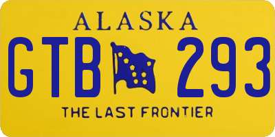 AK license plate GTB293