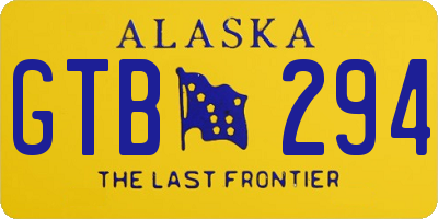 AK license plate GTB294