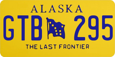 AK license plate GTB295