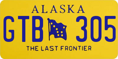 AK license plate GTB305