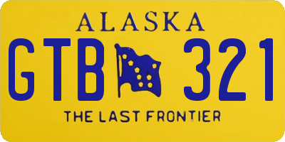AK license plate GTB321
