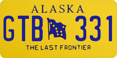 AK license plate GTB331