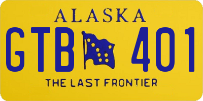 AK license plate GTB401