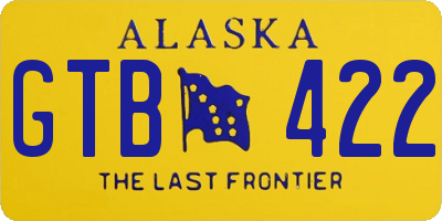 AK license plate GTB422