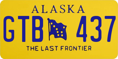 AK license plate GTB437