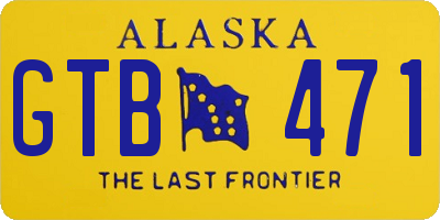 AK license plate GTB471