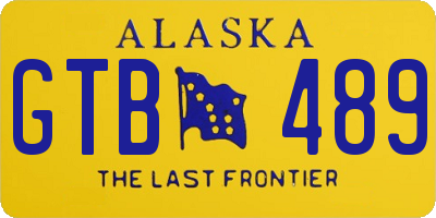 AK license plate GTB489