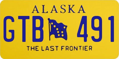AK license plate GTB491