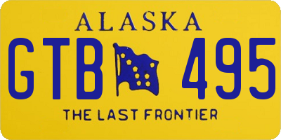 AK license plate GTB495