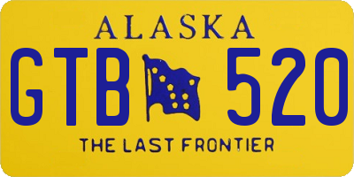 AK license plate GTB520