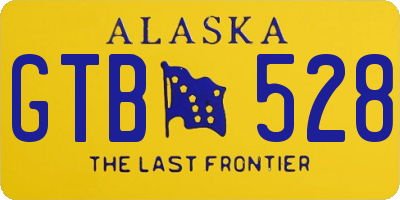 AK license plate GTB528