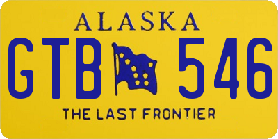 AK license plate GTB546