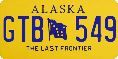 AK license plate GTB549
