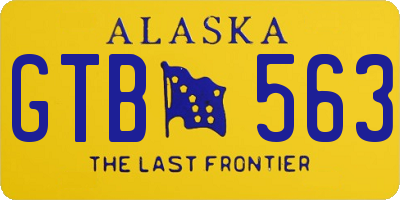 AK license plate GTB563