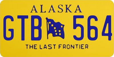 AK license plate GTB564