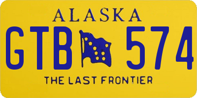 AK license plate GTB574