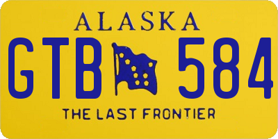 AK license plate GTB584