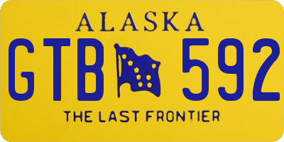 AK license plate GTB592